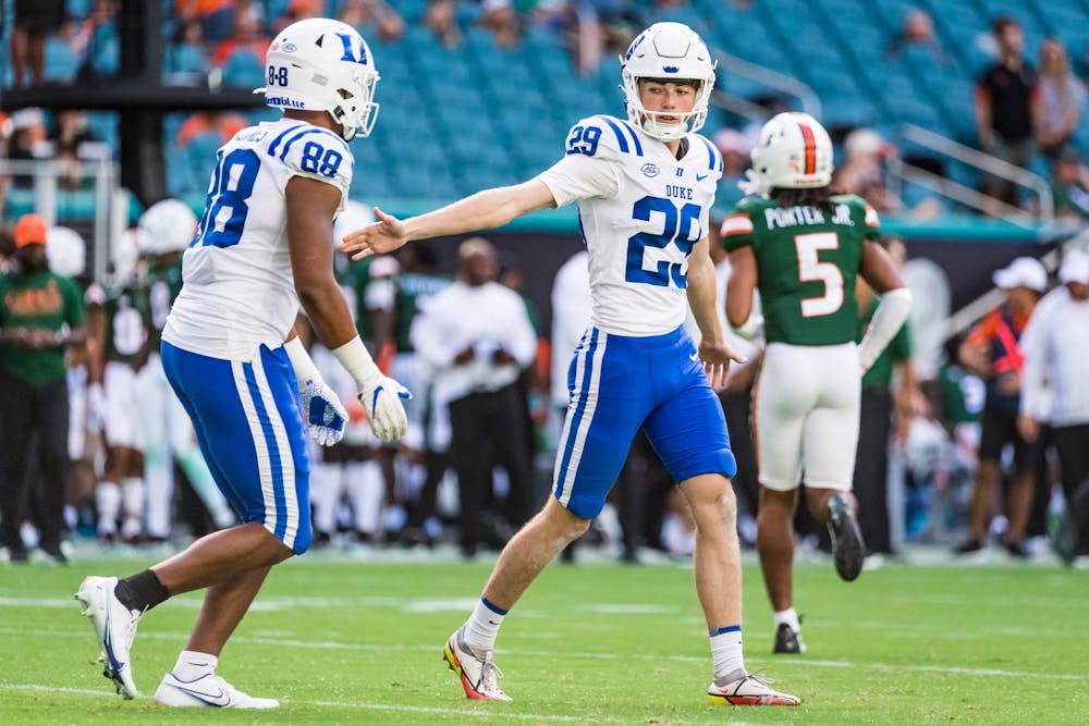 Kicker Todd Pelino will continue to be an important part of Duke's special teams unit this season. 