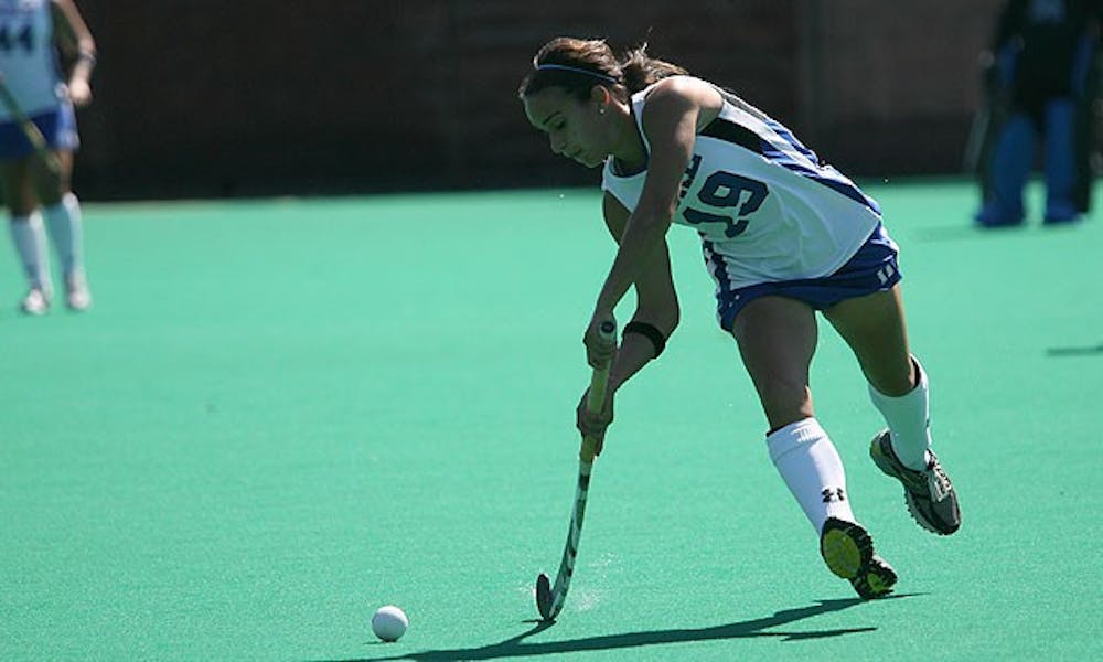 Ryan Claxton may not have grown up a field hockey fan but he has become a convert after watching the Blue Devils play.