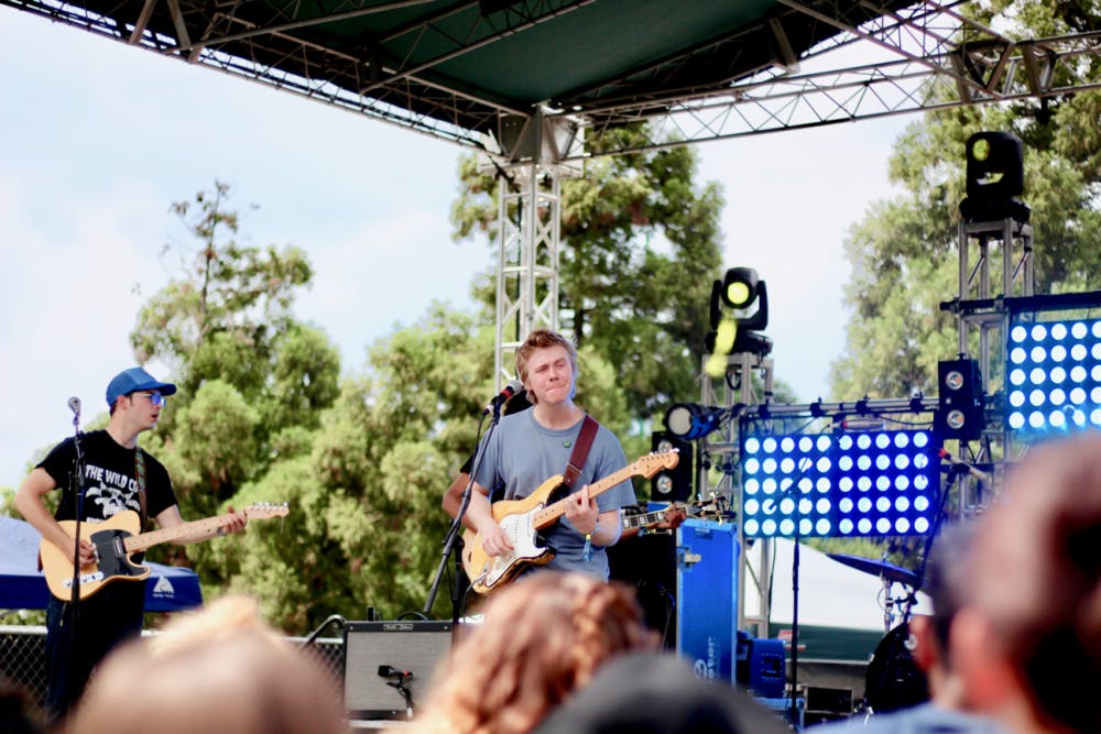 <p>New Jersey's Pinegrove was among the many indie rock acts featured at&nbsp;Shaky Knees in downtown Atlanta.</p>