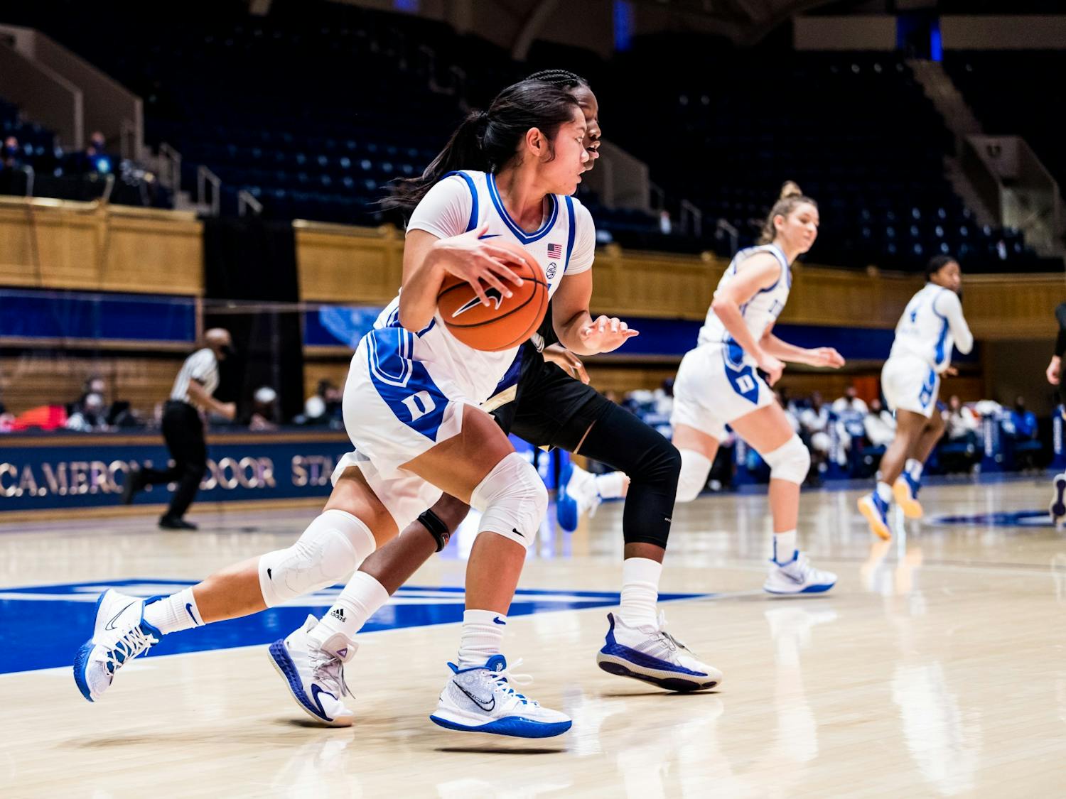Sophomore Vanessa de Jesus averaged 12 points, 3.8 rebounds and 3.8 assists in the four games Duke played last year. 