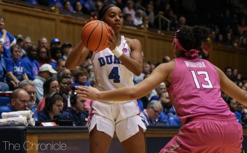 <p>Lexie Brown took control in the second half and finished with nearly 30 points.</p>