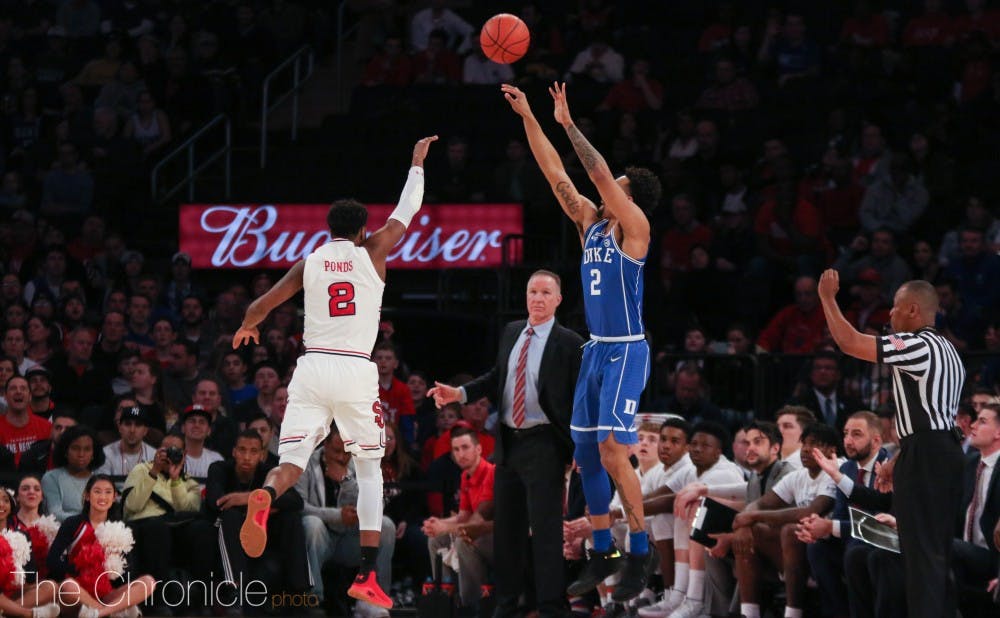Gary Trent Jr.'s hot first half was not enough to keep Duke in front for the whole game.