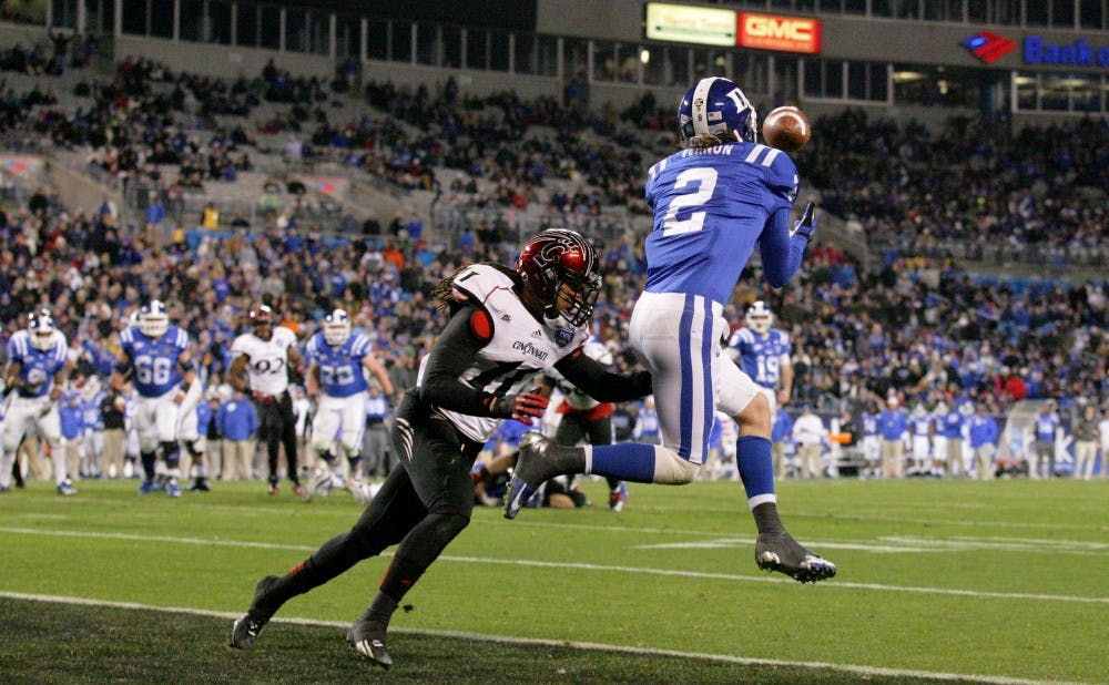 Duke falls to Cincinnati 48-34 at the Belk Bowl