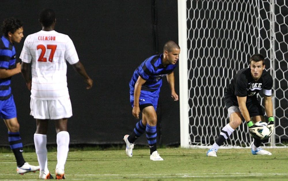 Although Duke goalkeeper James Belshaw recorded his third consecutive shutout, the Blue Devils were not able to find the back of the net to give him the win.