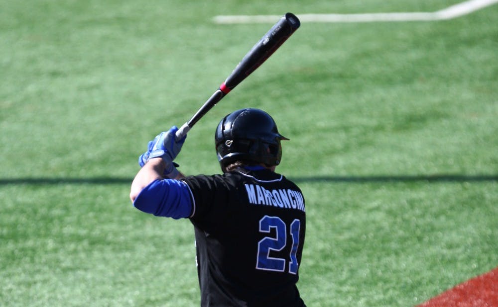 Right fielder Chris Marconcini went 4-of-4, reached base in all seven appearances and scored three of Duke’s nine runs.