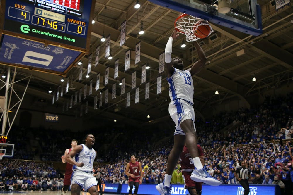 Duke has three players averaging more than 10 points per game, and sophomore Mark Williams is averaging 9.9.