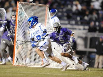 Case Matheis set up the Blue Devils' only first-half goal, but used his speed to open things up for the Duke offense in the second half.&nbsp;