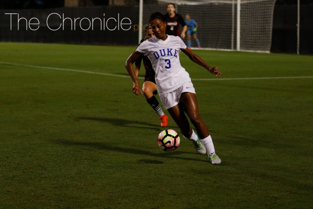 Junior Imani Dorsey sparked Duke’s offensive outburst Sunday with two goals after the Blue Devils could not score on more than 30 shots against Louisville Thursday.