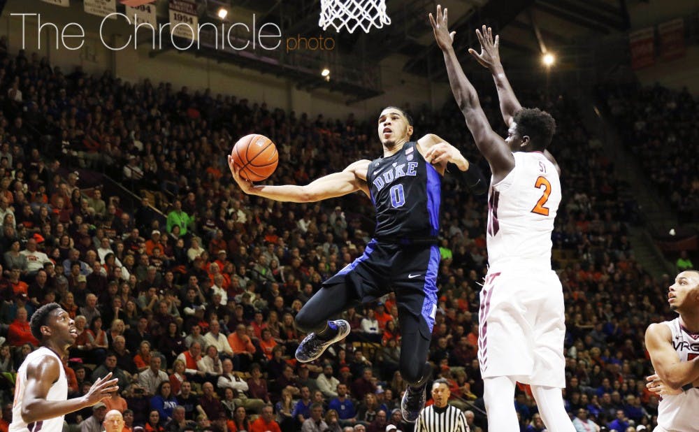 <p>Duke's loss against Virginia Tech was one of several upsets in a crazy weekend to open ACC play.</p>