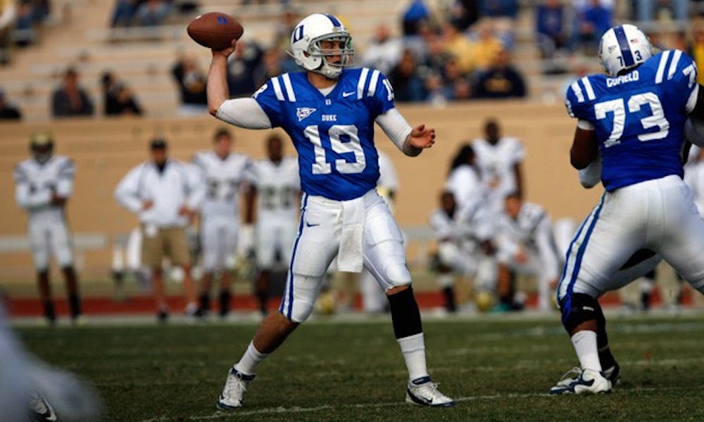 Redshirt junior quarterback Sean Renfree tied his career high with four touchdown passes Saturday against the Yellow Jackets.