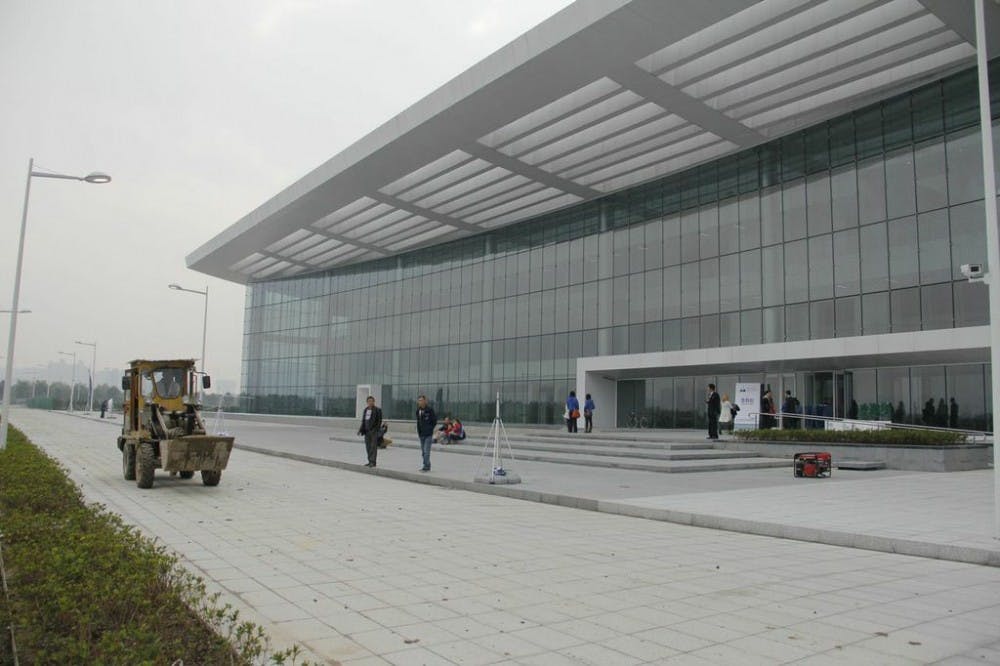 Construction continues amidst the grand opening of Duke Kunshan University.