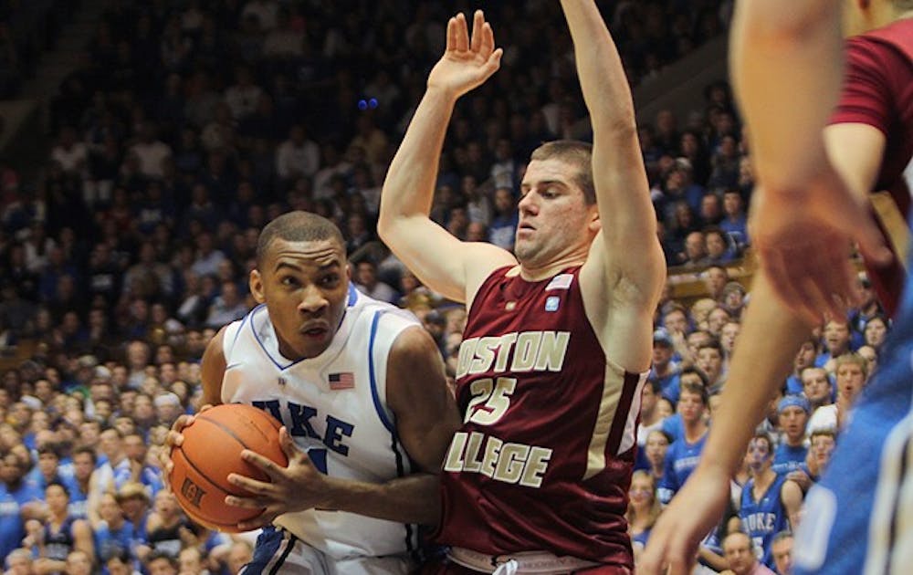 Rasheed Sulaimon scored a career-high 27 points, leading Duke to a 89-68 win against Boston College.
