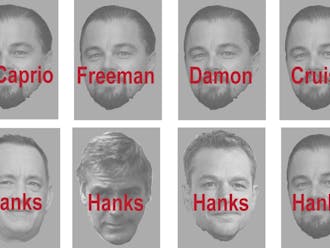 Study participants viewed pictures of famous actors with names written across their faces, some correct and some not, and had to identify each actor as quickly  as possible.&nbsp;