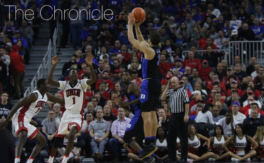 <p>Grayson Allen's 34-point performance was highlighted by six 3-pointers and a couple of highlight-reel dunks.</p>