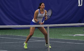 Rachel Kahan took the court for the first time since tearing her rotator cuff and missing the entirety of the 2013 season.