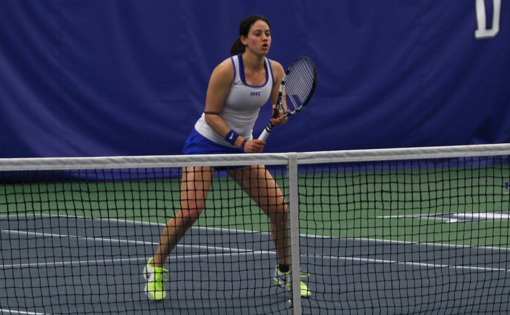 Rachel Kahan took the court for the first time since tearing her rotator cuff and missing the entirety of the 2013 season.