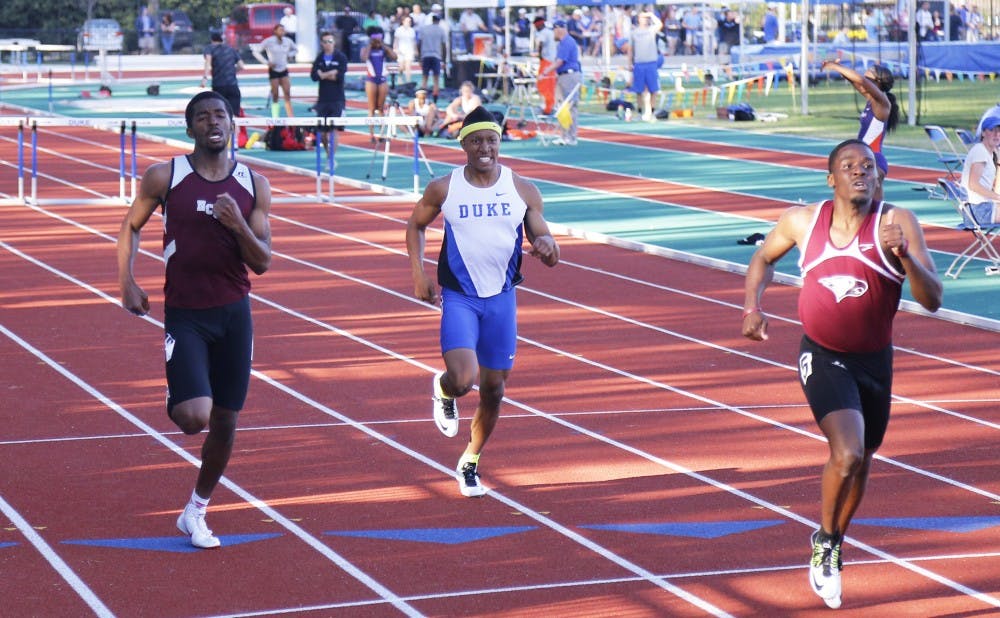 Chaz Hawkins and the Blue Devils will use this weekend's meet to set lineups for their next meet in New York.