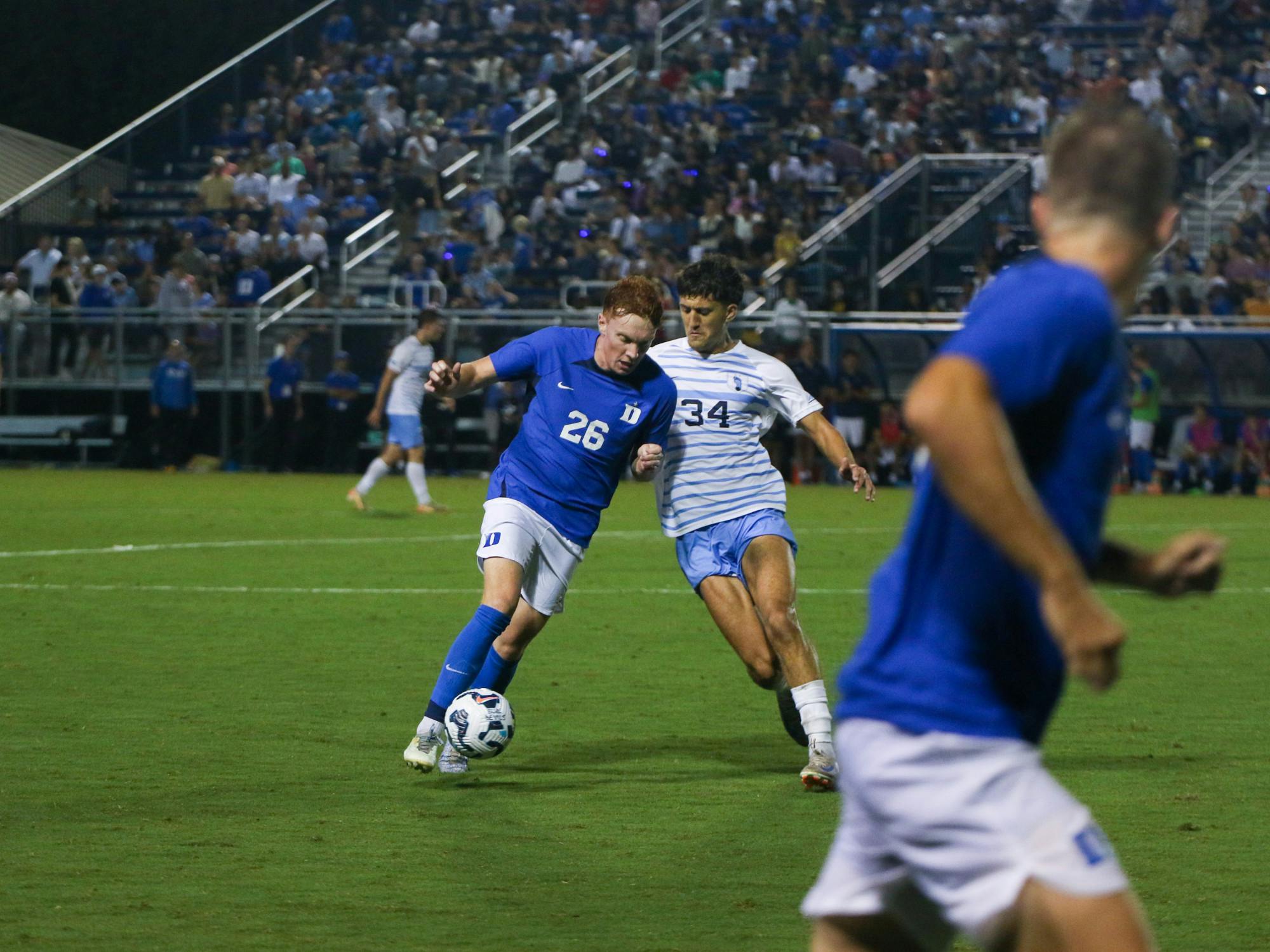 Blue Devil of the Week Luckhurst nets a goal in Duke men's soccer's