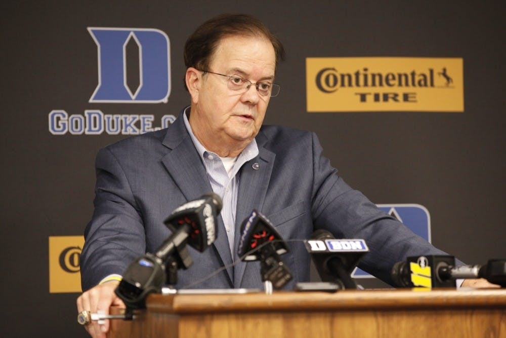 <p>Duke football will now have its head man for four more seasons after head coach David Cutcliffe's contract was extended through June 2021.</p>