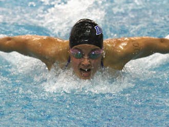 Duke took the meet's two opening relay races, but could not swim its way past South Carolina.