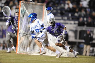 Senior Case Matheis notched four goals and three assists Saturday to help the No. 5 Blue Devils rout Jacksonville 18-5 on the road.