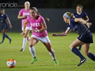 Sophomore Ashton Miller had a foot in all three Blue Devil goals Thursday, assisting on Imani Dorsey's equalizer before finding the back of the night twice herself in a 3-1 Duke win.
