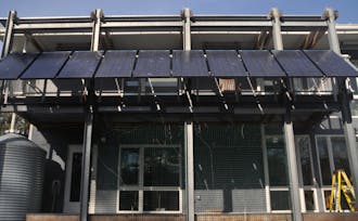 Duke's Smart Home has solar panels.