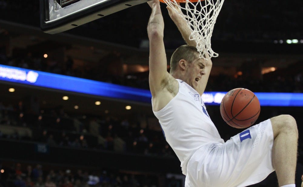 Marshall Plumlee picked up his first career double-double Friday.