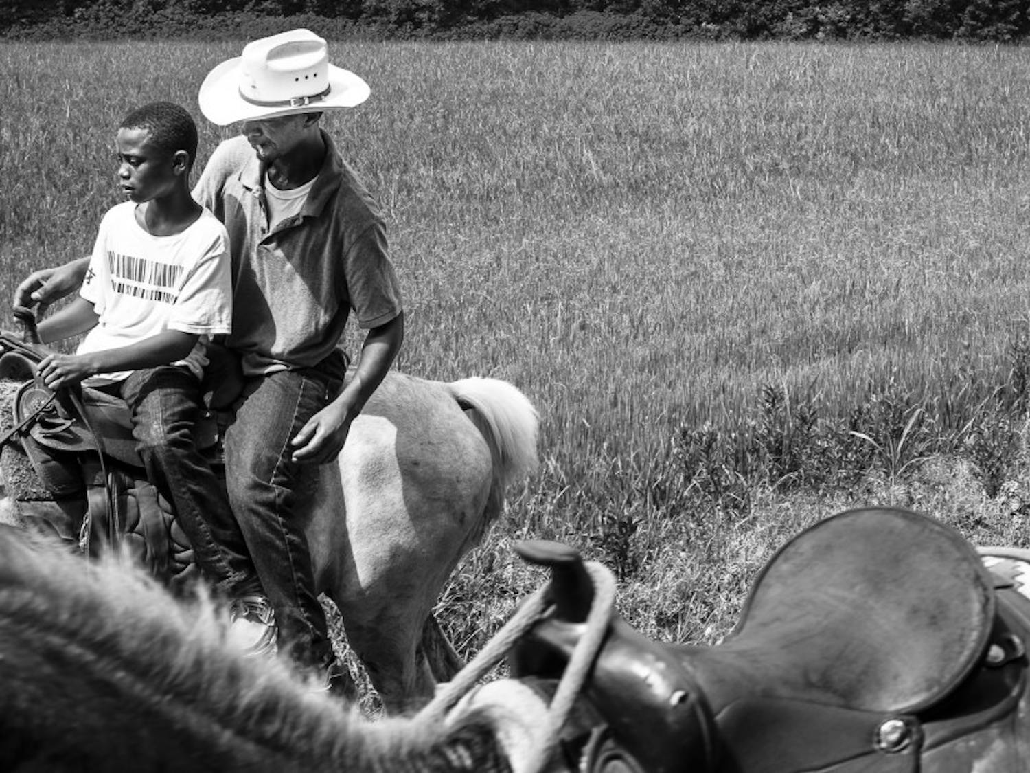 "Father and Son," (Cecilia, LA) 2015. "Louisiana Trail Riders" is on display at the Center for Documentary Studies until Sept. 22. 