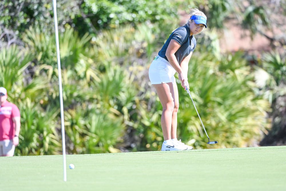 Junior Erica Shepherd struggled on the green this weekend, rolling in 32 putts on each day. 