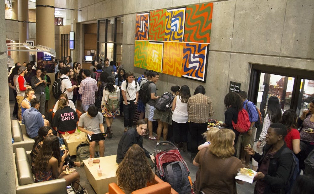 <p>Mi Gente’s office space on the bottom floor of the Bryan Center opened last spring. The organization is demanding a bigger space on campus.</p>