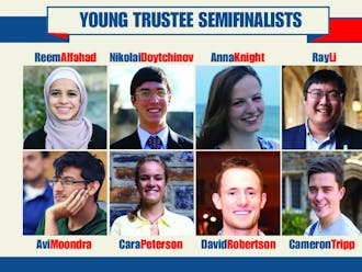 Seniors Reem Alfahad, Nikolai Doytchinov, Anna Knight, Ray Li, Avi Moondra, Cara Peterson, David Robertson and Cameron Tripp have been selected as Young Trustee semifinalists.