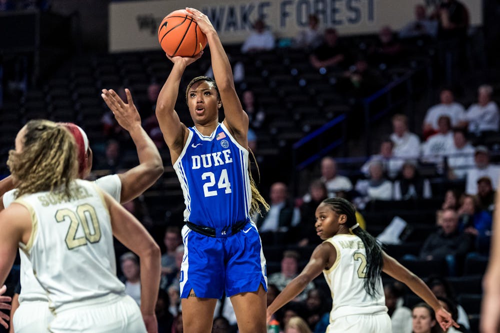 Reigan Richardson's fourth-quarter play helped Duke pull away from Wake Forest for the win.