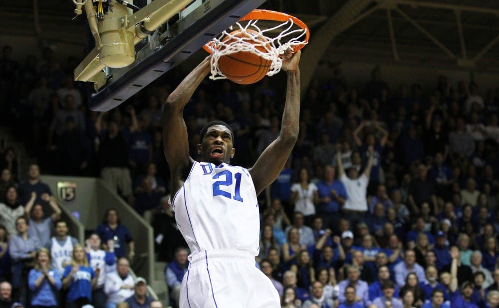 Amile Jefferson added eight points and eight rebounds providing key hustle plays in Duke's victory.