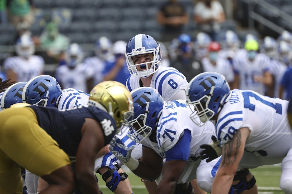 <p>Pressure on the quarterback has been a problem for Duke all year, so losing both their starting and backup centers will be a real challenge over the remainder of the season.</p>