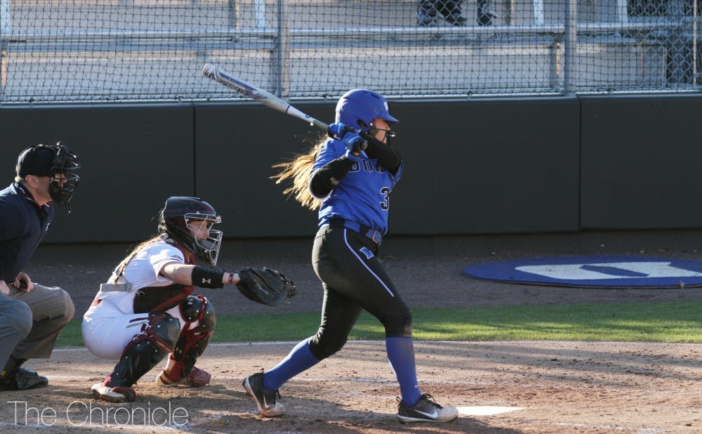 Haley Wymbs singled to set up Duke's fourth-inning rally in Sunday's decisive series finale.