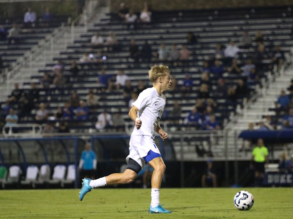 Colton Pleasants played with high energy and high speed in Duke's Friday night matchup against SMU.