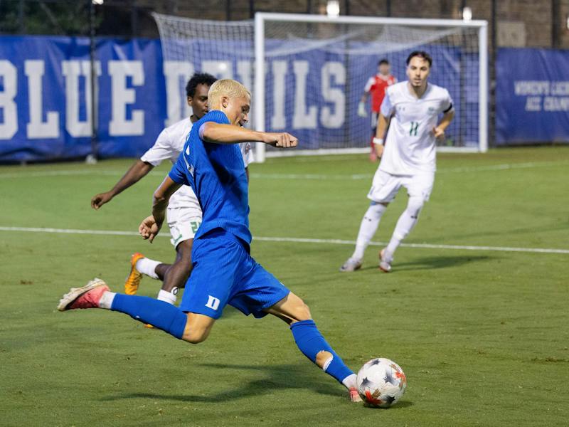 Duke men's soccer tallies 2-0 victory over Greensboro College in high ...