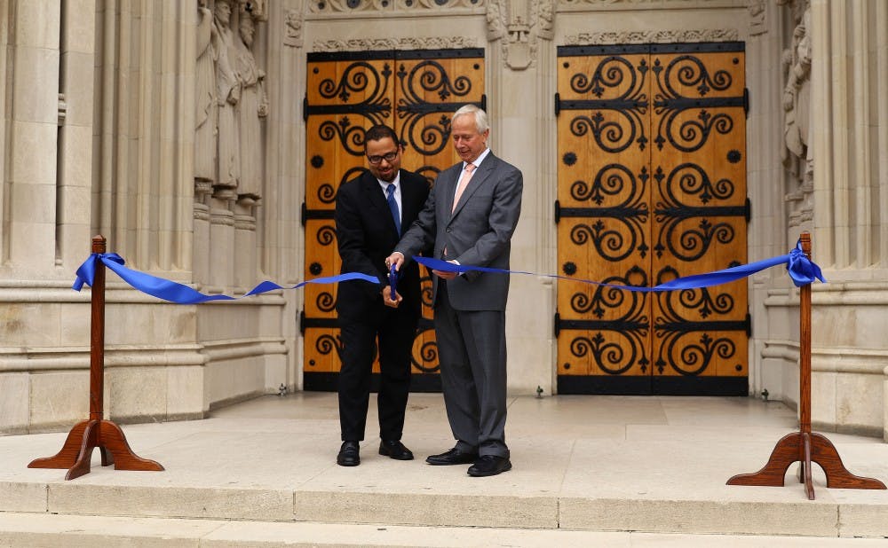 <p>The Chapel reopening featured a ribbon-cutting ceremony to celebrate the renovations.&nbsp;</p>