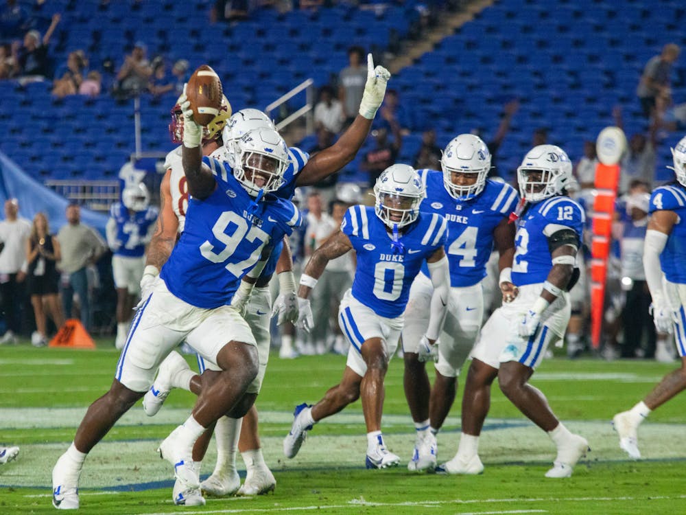 Wesley Williams and Duke's defensive line wreaked havoc in the Elon backfield. 