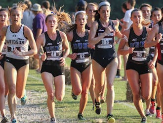 Michaela Reinhart and Amanda Beach have been Duke's first two runners to finish in all four meets.