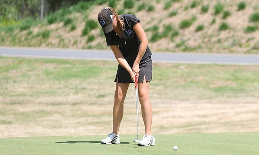 Junior Kim Donovan shot a four-under 68 on day one and sat in fourth, then carded an 81 on the second day.