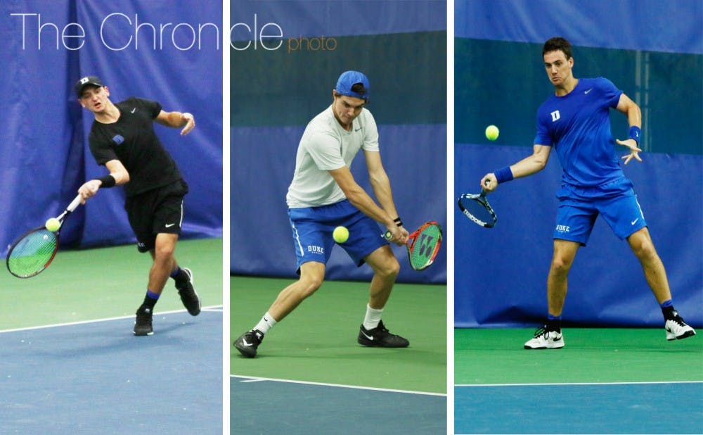 Rookies Nick Stachowiak, Spencer Furman and Robert Levine could anchor the Blue Devil lineup for years to come.
