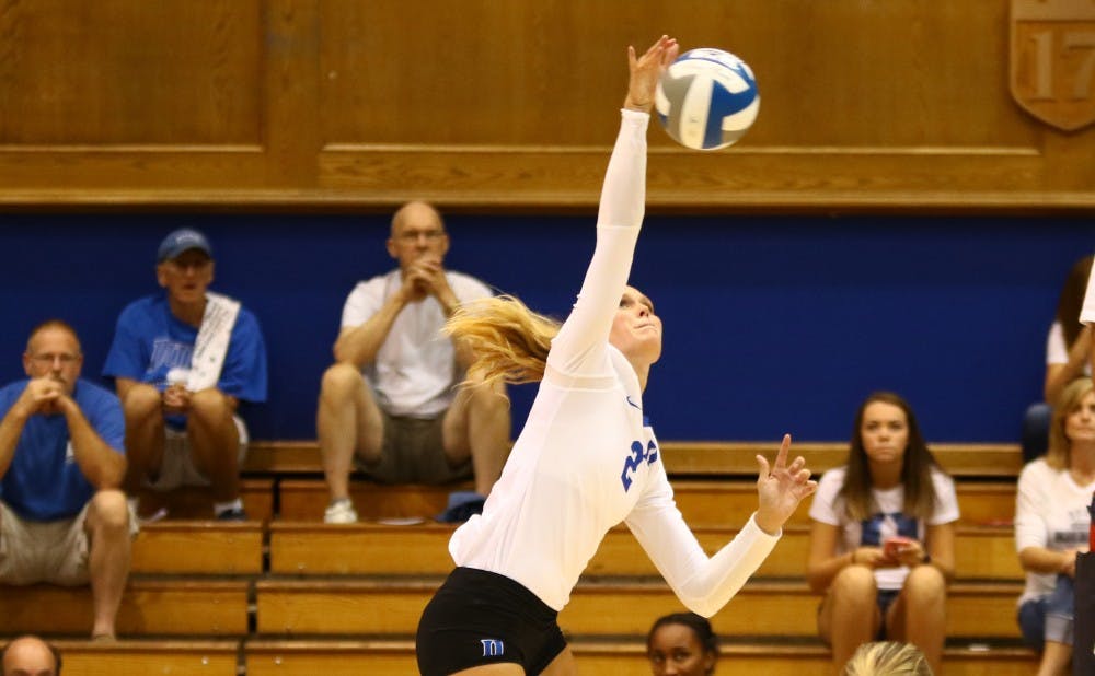 Sophomore Jesse Bartholomew&nbsp;was one of three underclassmen who started against the Tigers. The Blue Devils are hoping their young players can help replace three-time All-American outside hitter Emily Sklar.&nbsp;