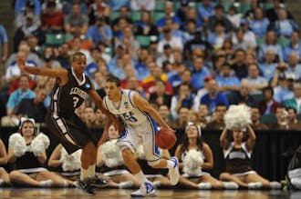 Seth Curry, along with the rest of the Duke backcourt, struggled to score from beyond the arc Friday night.