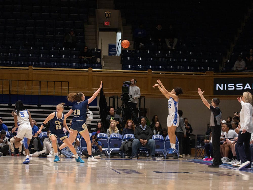 Taina Mair shot 3-for-6 from three against Georgia Tech. 