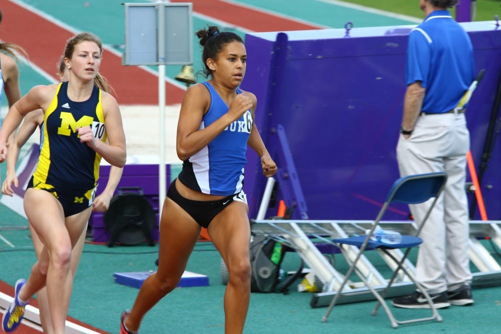 <p>Senior Anima Banks posted the fourth-fastest time in program history in the 1,500 meters Saturday.</p>