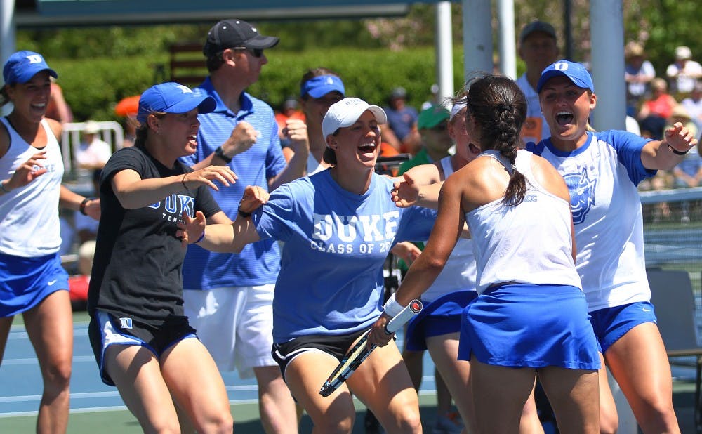 Hanna Mar's comeback win punched Duke's  ticket to the ACC tournament final, and polished off the Blue Devils' third win of the season against North Carolina.