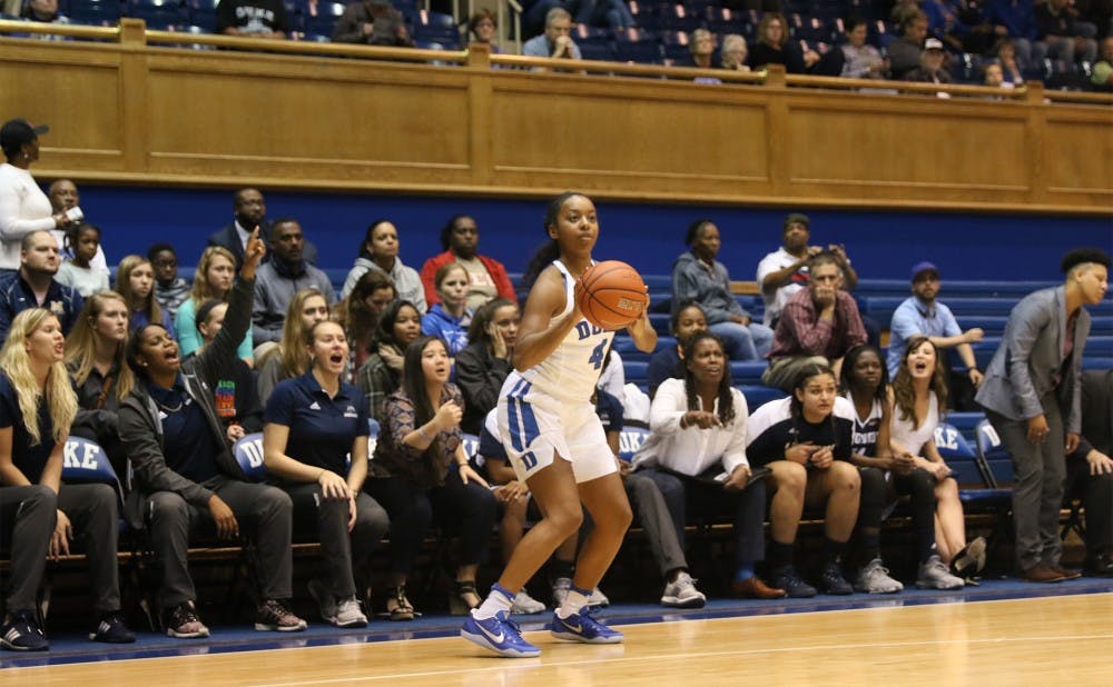 Junior Lexie Brown was on fire to start Tuesday's game, knocking down her first 3-pointers and finishing with 19 points in the first 20 minutes.&nbsp;