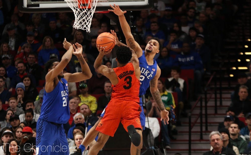 Duke contained Florida's guards and held the Gators to just 10 points in the last 10 minutes.